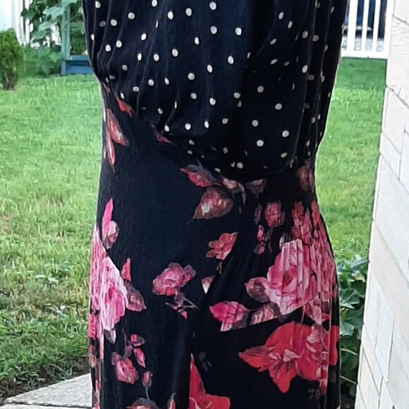 Free People Floral/Polka Dot Combination Maxi Dress - Picture 5 of 10